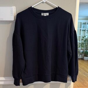 Rachel Zoe Black Crewneck Sweater for Men — Relaxed Fit